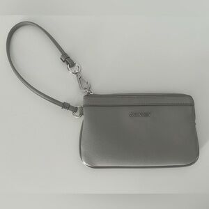 Calvin Klein pale blue/grey wristlet